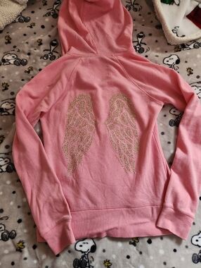 Victoria's Secret Angel Wings Zip Up Sweater